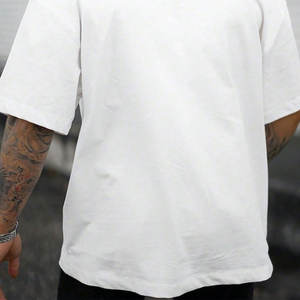 T-shirt surdimensionné personnalisé pour hommes, grande taille, impression sérigraphique, jersey respirant, prix de gros, fournisseurs BD, production en vrac - Product Image 2