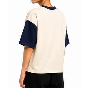 Wholesale Heavy Cotton Boxy T <b>Shirt</b> for Women Custom Short Sleeve Streetwear Tee Relaxed Fit OEM ODM Private Label Manufacturer - Product Image 4