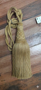 Natural Jute Curtain Tieback Tassel Rustic Decorative Finial for Drapery Accessories - Product Image 3
