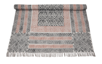 Floor Accent Artistic Cotton Area Carpet Bohemian Style Handcrafted PET Friendly Non-Slip Eco-Friendly Bedroom Rug Decorative