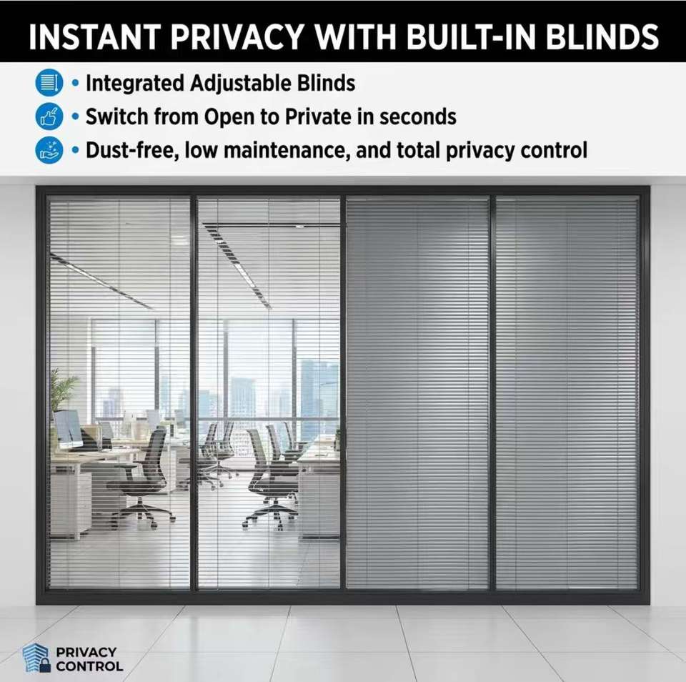 Curated visual reference: Picture Idea: Integrated Single Glass Partition