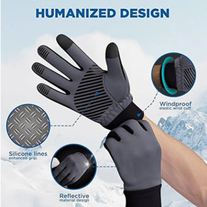 Lightweight Windproof Waterproof Running <b>Gloves</b> <b>Touch</b> <b>Screen</b> Anti-Slip Winter Warm Cycling Sports Racing <b>Gloves</b> - Product Image 3