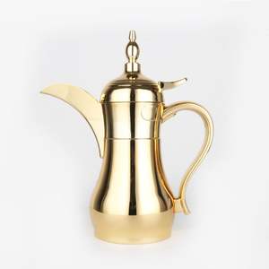 Théière et cafetière traditionnelle en métal, service de boissons classique pour la maison, la cuisine et les restaurants - Product Image 1