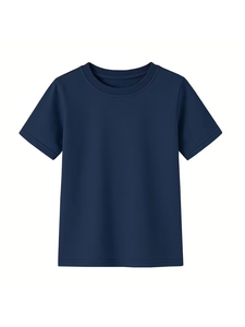 3pcs Set Medium-Large Short Sleeve T-Shirts Summer Outdoor Casual Neck Top Striped Pattern Machine Random Print Pocket Quick Dry - Product Image 4