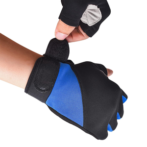 Guantes Deportivos Unisex de Medio Dedo de Poliéster con Cierre y Correa Ajustable para la Muñeca - Guantes de Protección para Ciclismo - Product Image 2