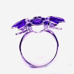 Bijoux en argent sterling 925 plaqué argent pour mariage, pierres précieuses améthystes, bagues classiques à la mode pour femmes - Product Image 2