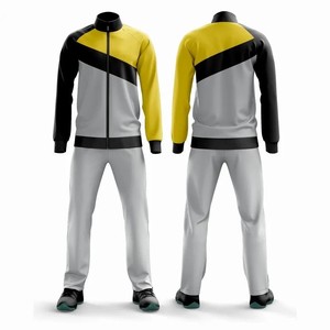 Ensemble coupe-vent en nylon personnalisé pour la vente en gros : Veste coupe-vent à col montant zippée et pantalon de survêtement de jogging - Product Image 5