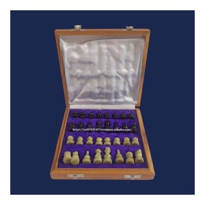 Wholesale Price Durable Handmade Polished Wooden Chess Board <b>Set</b> with Stone Coins Quty <b>Backgammon</b> Game <b>Set</b> - Product Image 3