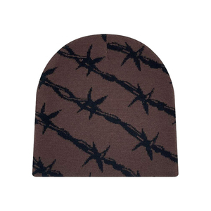 Custom Reversible Bini All Over Print Bennie <b>Cap</b> <b>Hat</b> Winter Kint Beanies Knitted Beani Unisex for Men - Product Image 2