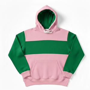 เสื้อฮู้ดน้ำหนักเบาสำหรับฤดูหนาวแบบ unisex ตัดต่อสีสันที่ด้านหน้า ความยาวปกติ เหมาะสำหรับสวมใส่ในกลุ่มเพื่อนร่วมงาน - Product Image 1