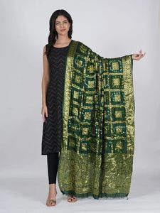 Indian Fancy Look Modern Style Gharchola Bandhani Dupatta For Women - Product Image 4