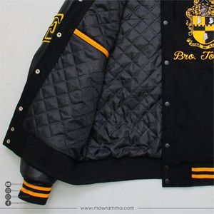 Premium Custom Embroidered Men's Winter Varsity <b>Jacket</b> Vintage Letterman Sporty Bomber Streetwear <b>Patchwork</b> <b>Jacket</b> For Unisex - Product Image 6