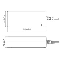 Adaptateur secteur médical pour ordinateur portable 15W 5V 3A en matériau PC avec prise universelle et entrée AC C14