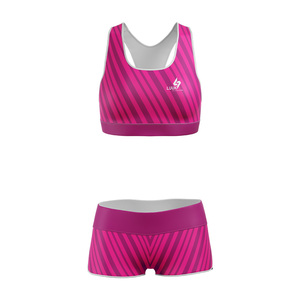 Conjunto de Top Deportivo y Pantalones Cortos de Yoga Ecológicos, Ligeros, de Cintura Media, Elásticos en Cuatro Direcciones, con Cintura Elástica - Product Image 4