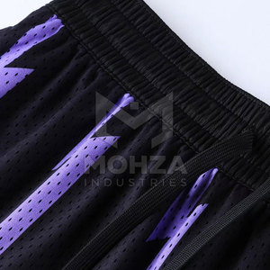 New Arrival Sports Wear Custom Logo Printed 100% Polyester Fabric Elastic <b>Mid</b> Solid Casual Breathable Quick Dry Best Price - Product Image 3