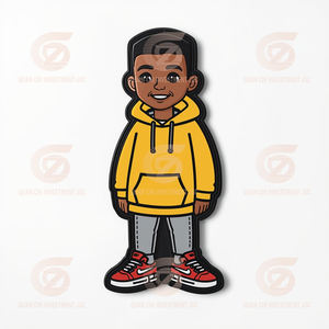 Custom Logo 3D Embossed Nickel-Free Eco-Friendly Custom Brand TPU Molding Iron-On Patches Heat Transfer Labels for Clothing - Product Image 2