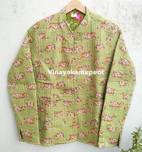 เสื้อแจ็คเก็ตผู้หญิงลายเสือพิมพ์ลายกันธะ ผ้าถักนิตติ้งสำหรับฤดูหนาว แบบสองด้านใส่ได้ ผลิตจากผ้าฝ้ายเนื้อนุ่ม ระบายอากาศได้ดี เป็นมิตรกับสิ่งแวดล้อม ราคาโรงงาน - Product Image 6