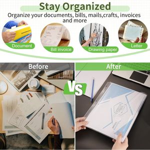 Clip per Raccoglitori Trasparenti Super Resistenti, Confezione da 30, con Chiusura Salvaspazio a 3 Anelli, Alta Capacità - Product Image 4