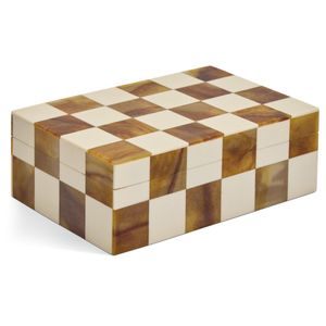 Classic <b>Black</b> White Mosaic Resin Craft Inlay MDF Decorative <b>Storage</b> <b>Box</b> Handmade Jewelry Organizer Home Office Decor - Product Image 3