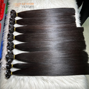 Venta al por mayor vietnamita Virgen Cutícula intacta Extensiones de cabello a granel Trama de doble dibujado Paquetes de cabello humano crudo vendedores - Product Image 1