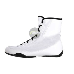 Zapatos de Boxeo y Lucha Libre Antideslizantes Profesionales Hechos en Fábrica con Diseños Personalizados, Soporte para el Tobillo y Paneles de Ventilación - Product Image 4