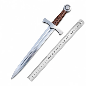 LEGACY BLADES ดาบจำลองตัวละครจากภาพยนตร์/ทีวี ทำด้วยมือจากเหล็กกล้าไร้สนิม ติดผนังแนวตั้ง ของตกแต่งผนังโลหะสมัยใหม่ ของสะสม - Product Image 1