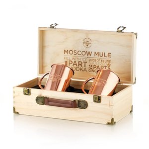 Mug à Moscow Mule en cuivre, tasse à bière, design classique vintage, minimaliste, écologique, emballage cadeau, cadeau d'affaires - Product Image 1