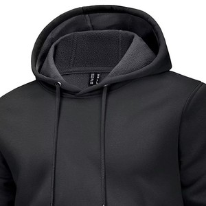 Sudadera con capucha y cremallera para hombre, manga larga, algodón, forro polar, moda de verano, OEM, ODM, proveedor mayorista de fábrica, corte regular - Product Image 2