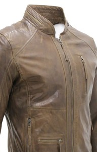 High Quality Genuine Leather Winter Stand Front <b>Biker</b> <b>Jacket</b> Men <b>Vintage</b> Motorcycle Fashion Outerwear Sample Service Available - Product Image 2