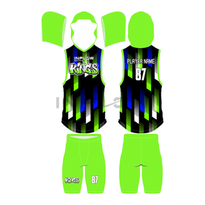 Uniforme de compression imprimé par sublimation, sans manches, avec gants rembourrés, antibactériens, anti-UV, séchage rapide, respirant - Product Image 3