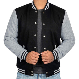 Men's Varsity Baseball <b>Jacket</b> Custom Design Cotton Fleece Lining Breathable <b>Light</b> Leather <b>Jacket</b> New Winter <b>Jacket</b> for Men - Product Image 5