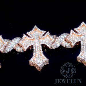 New Arrival Moissanite Tennis Bracelet Iced Out Hip Hop Jewelry <b>for</b> <b>Men</b> Women Custom Length Gold Plated <b>Silver</b> Chain Wholesale - Product Image 2