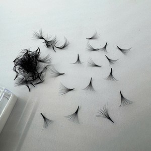 ขนตาปลอมแบบพัดสำเร็จรูปคุณภาพสูง ใยสังเคราะห์ รุ่น D/DD/C/CC/M/L Curl Mega Volume Pointy Base จัดส่งรวดเร็ว - Product Image 2