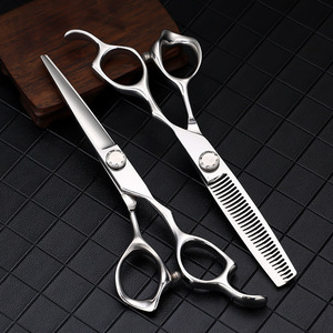 Ciseaux de coiffure professionnels pour salon de coiffure, ensemble de ciseaux de coupe pour effilage et coupe droite - Product Image 5