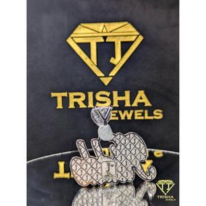 Colgante con Nombre Personalizado, con Incrustaciones de Diamantes Moissanite VVS, Plata 925, Estilo Rapero, Hip Hop, Joyería Personalizada de Trisha Jewels - Product Image 6