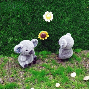 หมีโคอาล่าฝูงขนาดเล็กที่มี1in แวววาวสูงสำหรับตกแต่งบ้านตุ๊กตา - Product Image 4