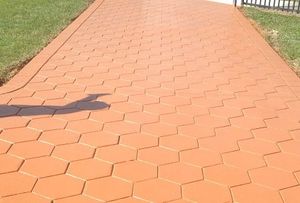 Carreaux en terre cuite hexagonaux personnalisables, légers, rouges, 20 mm, style traditionnel, isolation thermique, carreaux de sol extérieurs, utilisation en extérieur - Product Image 6