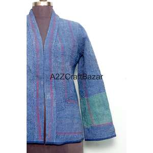 Chaqueta Acolchada Reversible Vintage Hecha a Mano para Mujer, 100% Algodón, con Estampado Floral, Transpirable y de Secado Rápido para Todas las Estaciones - Product Image 2