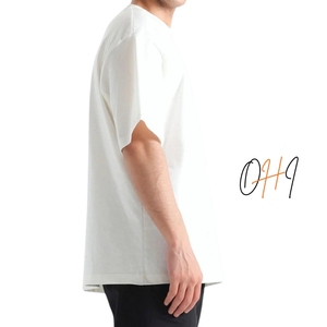 Camiseta Blanca Oversize Unisex con Logo Personalizado, 100% Algodón, de Alto Gramaje, Lisa, Estilo Urbano, Hombro Caído, Cuello Redondo, Venta al por Mayor - Product Image 3