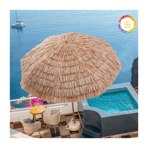 Parasol en feuilles de palmier pour l'ombrage et la décoration, idéal pour les espaces hôteliers et les jardins de style tropical - Product Image 3