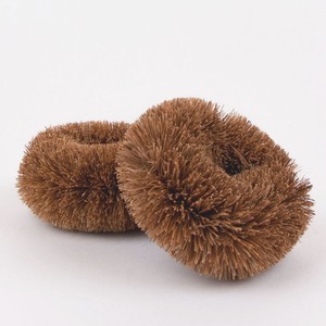Coconut fiber coir scourer <b>round</b> tawashi <b>brush</b> scrubber dish cleaning scrubbing <b>brushes</b> wholesale - Product Image 3