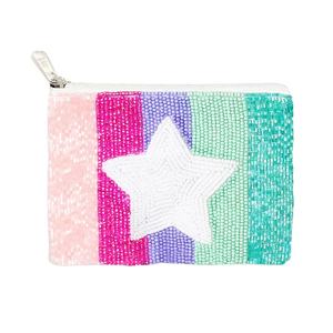 <b>Super</b> star <b>Seed</b> Beaded Coin Pouch Beautiful Customized Beaded Coin Purse Wallet for Women Trendy Coin Pouch with - Product Image 1