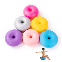 Ballon de Pilates en gros, type donut, épais, anti-éclatement, pour le sport, le fitness, la récupération post-partum, la stabilité et l'équilibre, demi-ballon pour la maison