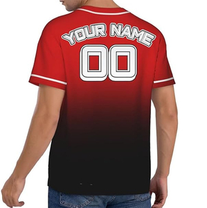 Cheap Low MOQ Customized Printed Logo Baseball Jersey High Quality 100% Organic Cotton Silk Screen Printing Quick Dry OEM ODM - Product Image 5
