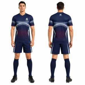 Conjunto de Uniforme de Fútbol Sublimado Personalizado, Camiseta de Fútbol Transpirable, Ropa Deportiva para Hombres y Niños, Kits de Entrenamiento de Fútbol al por Mayor 2026 - Product Image 3