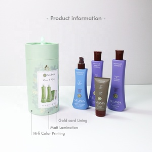 cosmetic <b>containers</b> cylinder tube box with ribbon - Product Image 1