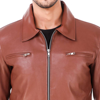 2026 Neu eingetroffene lässige Lederjacke für Herren – Designer-Großhandel mit individuellem Logo, unbedruckt, Übergrößen, OEM-Service