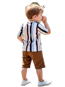 Nouveauté Vente en Gros Ensemble de Vêtements de Cérémonie pour Garçons 100% Coton avec Imprimé Personnage, Cravate et Chemise pour Fête - Product Image 3