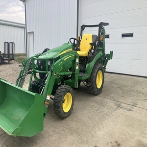 Tractor de un solo eje John Deere 2025R 4WD con motor, cuchilla cortadora de montaje medio, caja de cambios, bomba, motor y engranajes de cojinete - Product Image 4