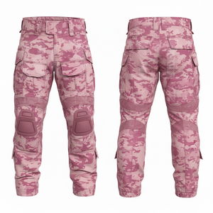 Whole Sale Trendy Fashionable Camouflage Cargo Pants Multi Pocket Outdoor Work Trousers Adjustable Knee <b>Pad</b> Safety Style Pants - Product Image 6